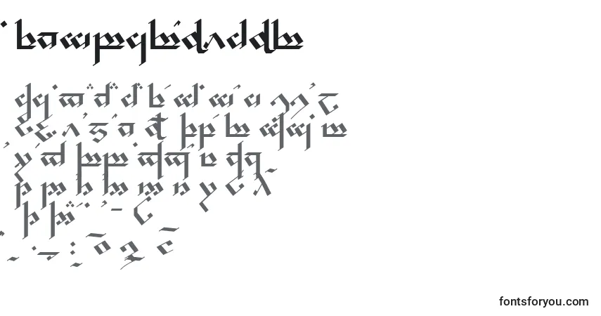 characters of tengwarnoldor font, letter of tengwarnoldor font, alphabet of  tengwarnoldor font