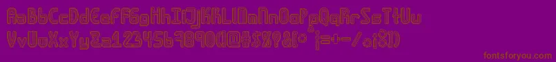 Lisätietoja Amplitudesdoublestroke-fontista Amplitudesdoublestroke-fontti – ruskeat fontit violetilla taustalla