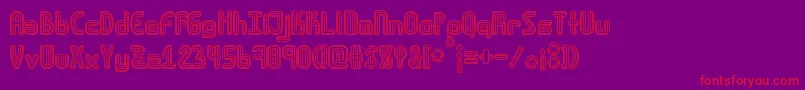 Amplitudesdoublestroke Font – Red Fonts on Purple Background
