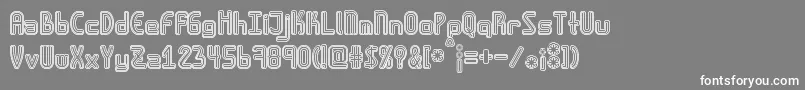 Amplitudesdoublestroke Font – White Fonts on Gray Background