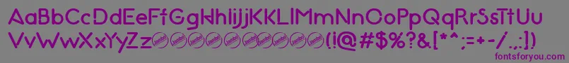 NightClubSeventyBold Font – Purple Fonts on Gray Background