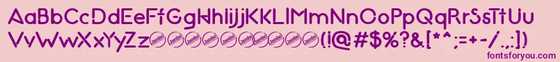 NightClubSeventyBold Font – Purple Fonts on Pink Background