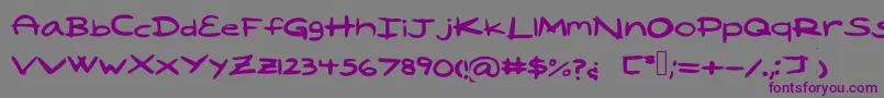 Laila Font – Purple Fonts on Gray Background