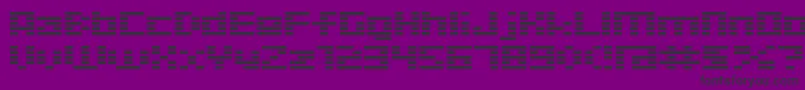 D3 Digitalism Font – Black Fonts on Purple Background