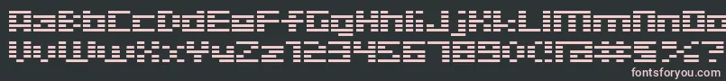 D3 Digitalism Font – Pink Fonts on Black Background