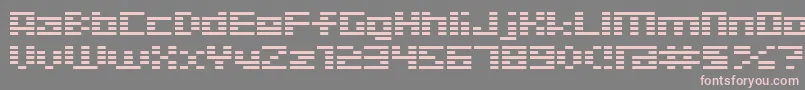 D3 Digitalism Font – Pink Fonts on Gray Background