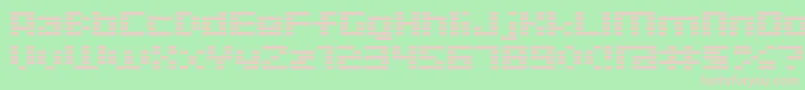 D3 Digitalism Font – Pink Fonts on Green Background