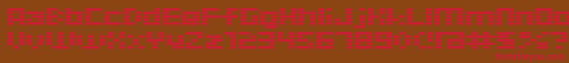 D3 Digitalism Font – Red Fonts on Brown Background