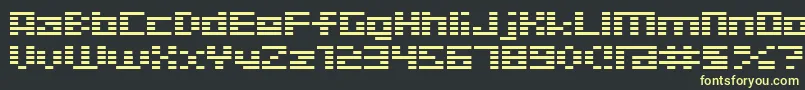 D3 Digitalism Font – Yellow Fonts on Black Background