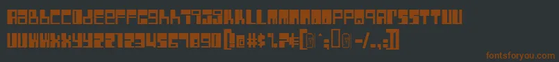 Rocket Font – Brown Fonts on Black Background