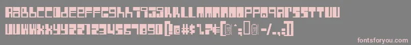 Rocket Font – Pink Fonts on Gray Background