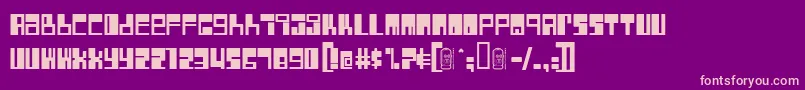 Rocket Font – Pink Fonts on Purple Background