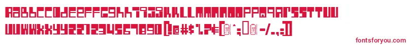 Rocket Font – Red Fonts on White Background