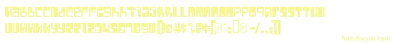 Rocket-fontti – keltaiset fontit valkoisella taustalla