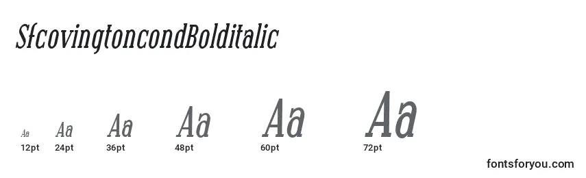 SfcovingtoncondBolditalic Font Sizes