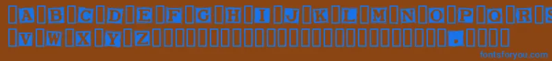 SmarganaWakes Font – Blue Fonts on Brown Background