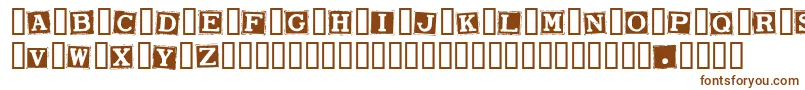 SmarganaWakes-fontti – ruskeat fontit valkoisella taustalla