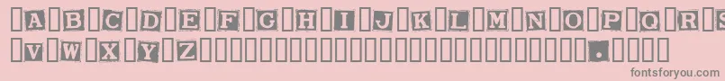 SmarganaWakes-Schriftart – Graue Schriften auf rosa Hintergrund