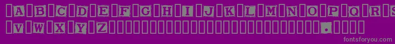 SmarganaWakes Font – Gray Fonts on Purple Background