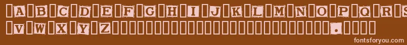 SmarganaWakes Font – Pink Fonts on Brown Background