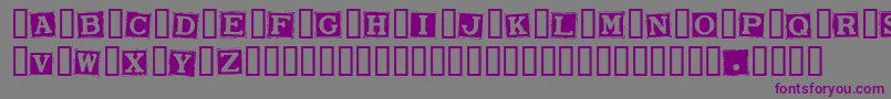Шрифт SmarganaWakes – фиолетовые шрифты на сером фоне