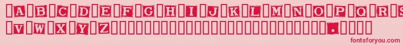 SmarganaWakes Font – Red Fonts on Pink Background