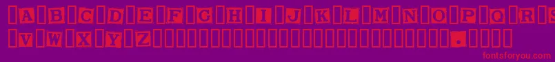 SmarganaWakes Font – Red Fonts on Purple Background