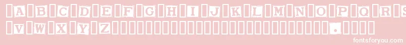 SmarganaWakes Font – White Fonts on Pink Background