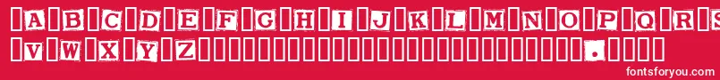 SmarganaWakes Font – White Fonts on Red Background
