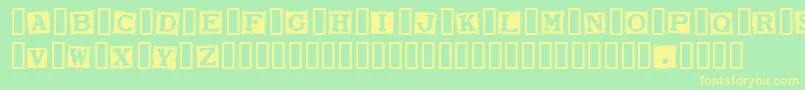 SmarganaWakes Font – Yellow Fonts on Green Background