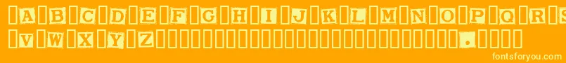 SmarganaWakes Font – Yellow Fonts on Orange Background