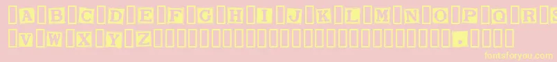 SmarganaWakes Font – Yellow Fonts on Pink Background