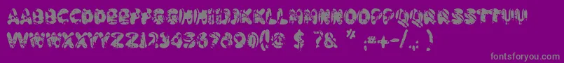Badpaintjobフォントについての詳細 フォントBadpaintjob – 紫の背景に灰色の文字