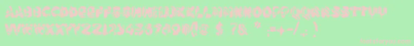 Badpaintjob Font – Pink Fonts on Green Background