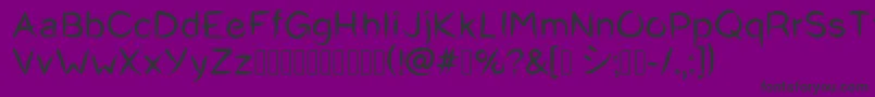 Okashi^Regular Font – Black Fonts on Purple Background