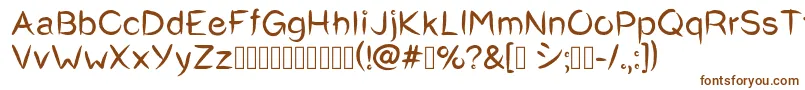 Okashi^Regular Font – Brown Fonts on White Background