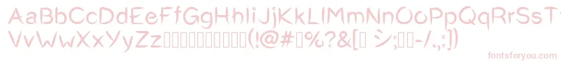 Okashi^Regular Font – Pink Fonts on White Background