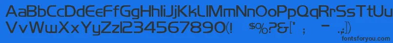 KoshgarianLight Font – Black Fonts on Blue Background