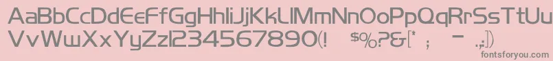 KoshgarianLight Font – Gray Fonts on Pink Background
