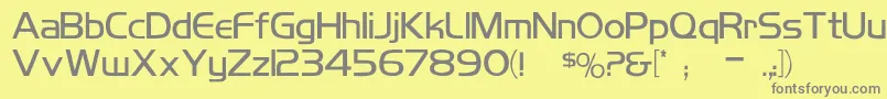 KoshgarianLight Font – Gray Fonts on Yellow Background