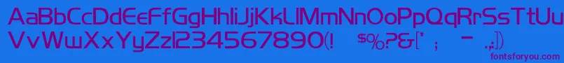 KoshgarianLight Font – Purple Fonts on Blue Background