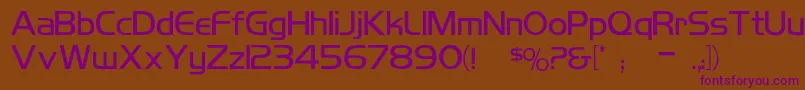 KoshgarianLight Font – Purple Fonts on Brown Background