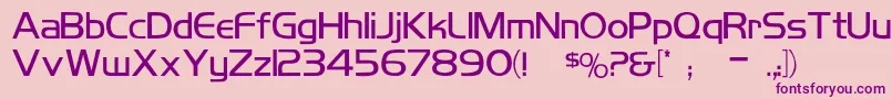 KoshgarianLight Font – Purple Fonts on Pink Background