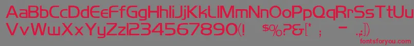 KoshgarianLight Font – Red Fonts on Gray Background
