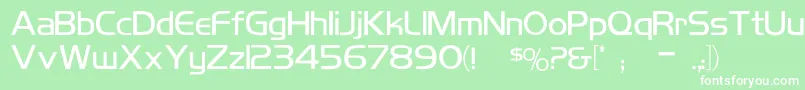 KoshgarianLight Font – White Fonts on Green Background