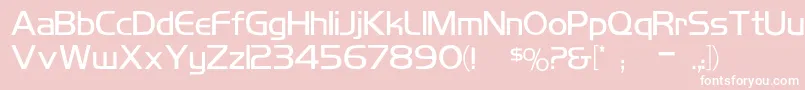 KoshgarianLight Font – White Fonts on Pink Background