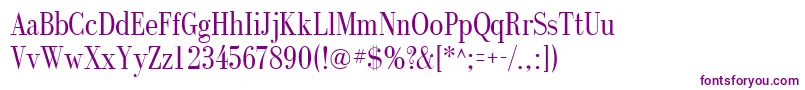 RecitalSsi Font – Purple Fonts on White Background