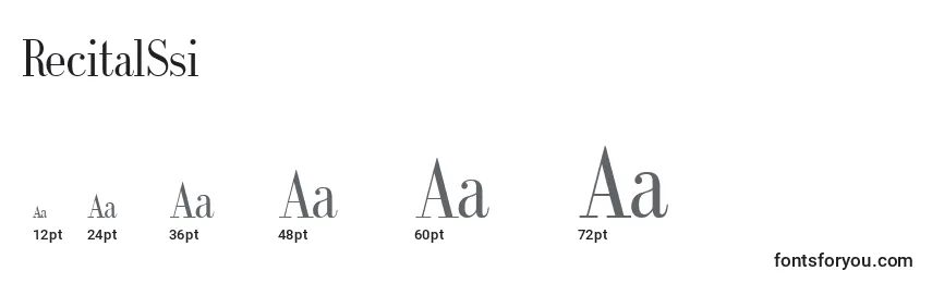 RecitalSsi Font Sizes