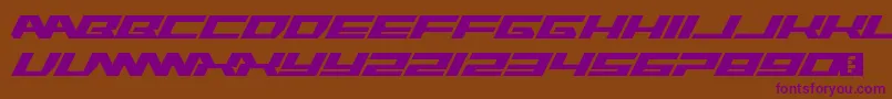 RawhideRaw2012 Font – Purple Fonts on Brown Background