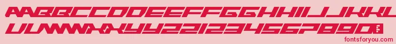 RawhideRaw2012 Font – Red Fonts on Pink Background